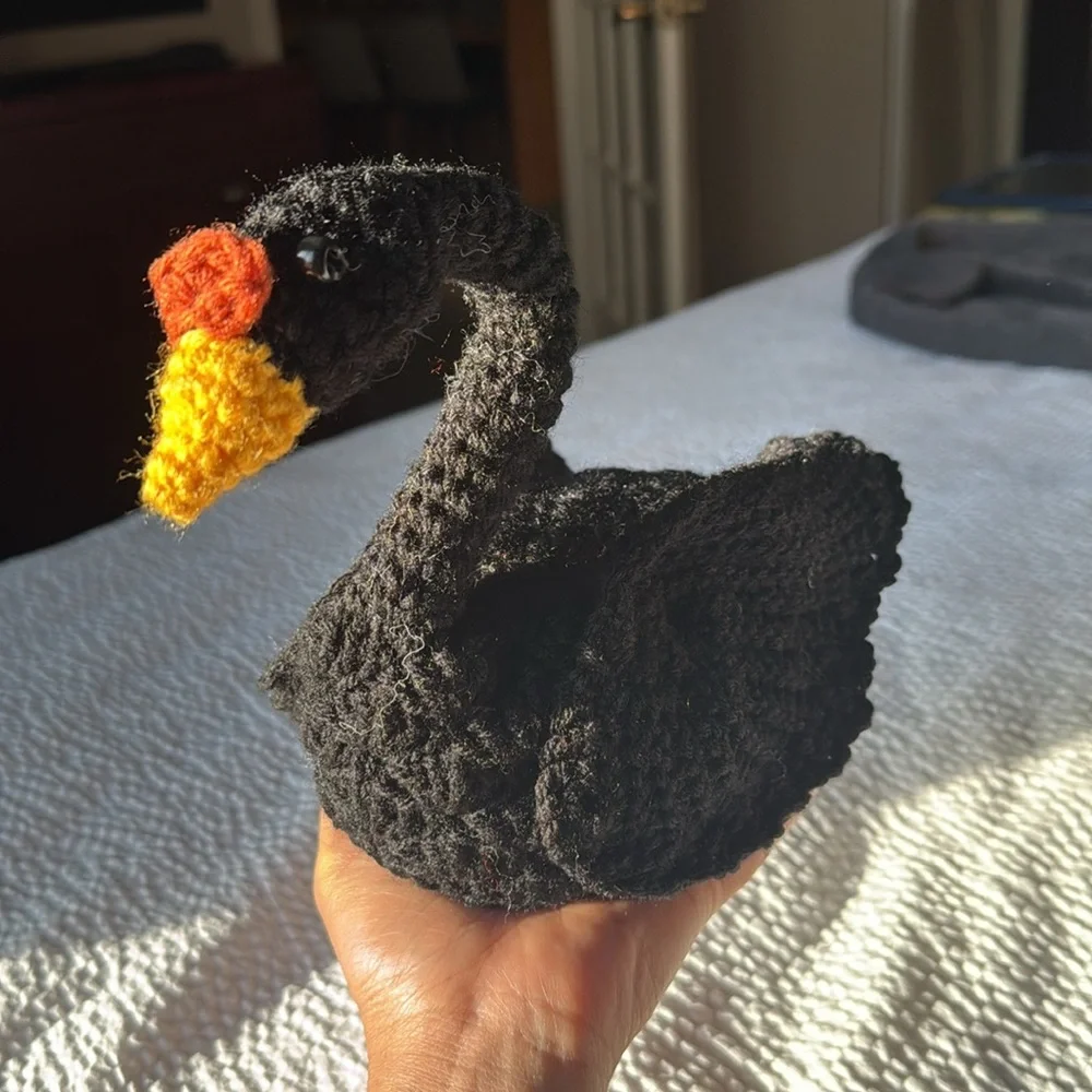 Handcrafted Black Swan Cat Toy